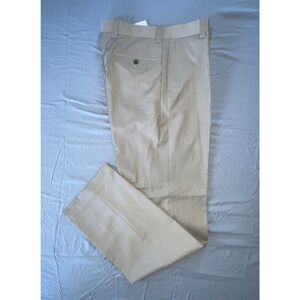 Calvin Klein Flat Front Washable Dress Pants, Slacks. Beige, Men's 30X32. EUC!!